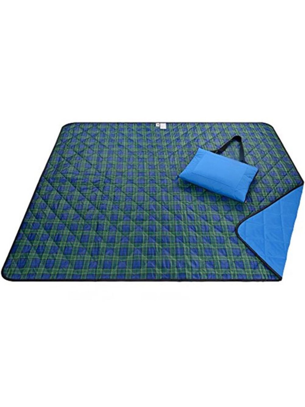 Waterproof Picnic Blanket Foldable Outdoor Beach Camping Mat Plaid Tote Large